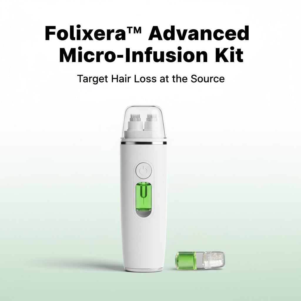Folixera™ — Advanced Micro-Infusion Kit + Botanical Serums That Target Hair Loss at the Source