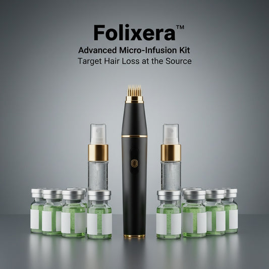Folixera™ — Advanced Micro-Infusion Kit + Botanical Serums That Target Hair Loss at the Source