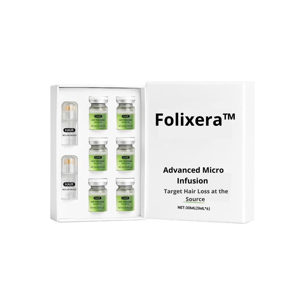 Folixera™ — Advanced Micro-Infusion Kit + Botanical Serums That Target Hair Loss at the Source